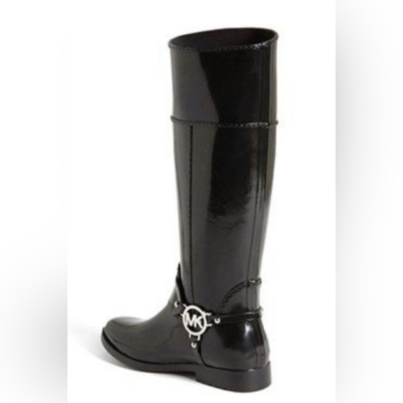 Michael Kors Shoes - Michael Kors logo Fulton Harness Tall Rain Boot designer riding style knee high